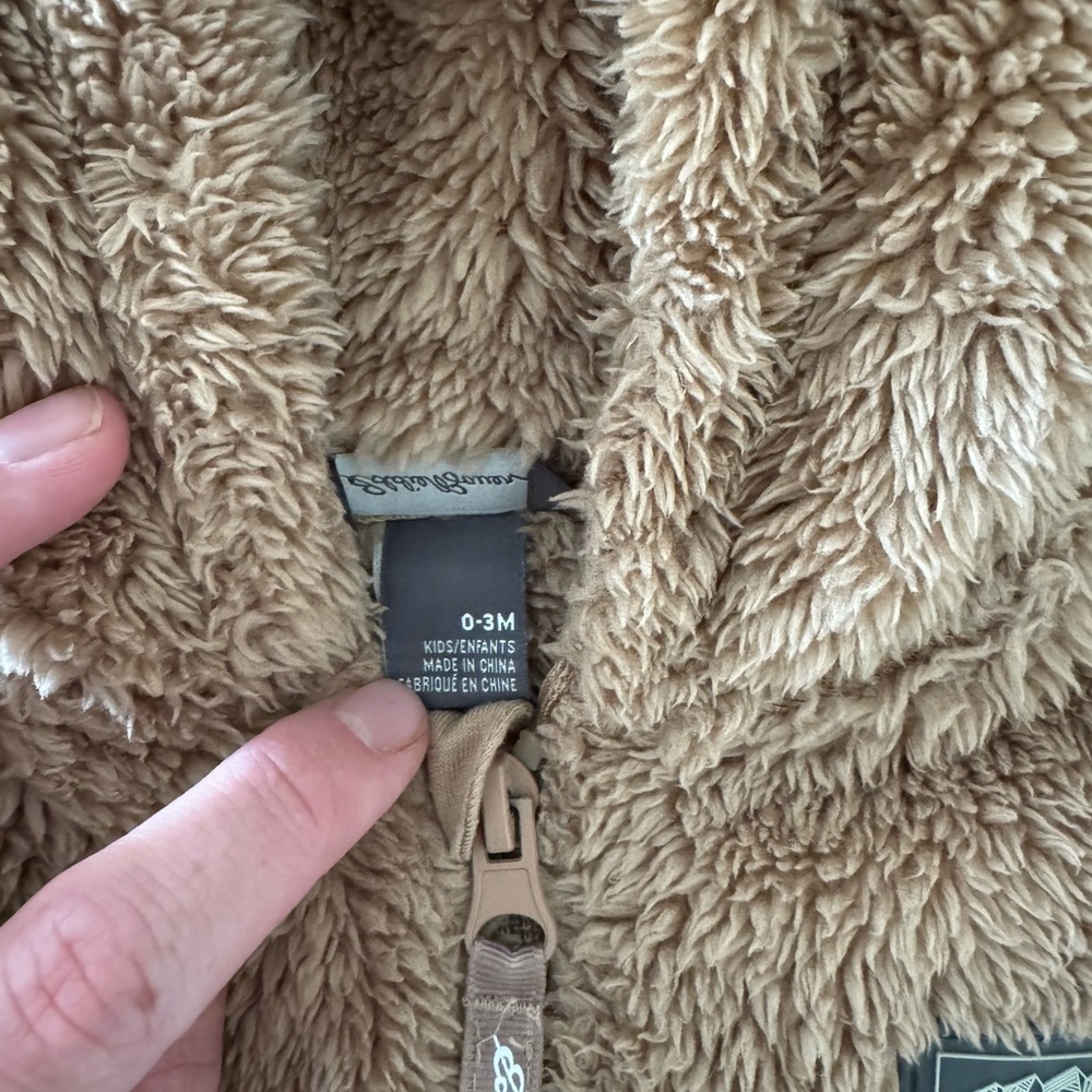 Eddie Bauer Baby Fleece Bear Suit 0-3 months​​ - Picture 3 of 5